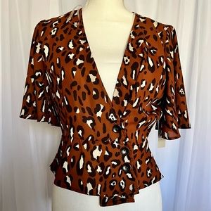 ⭐️NEW WITH TAG⭐️ THE COVE | LEOPARD TOP | SIZE MEDIUM